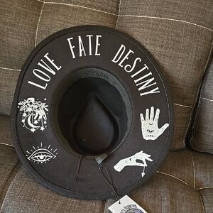 Chic Black Women's Hat with Graphic Designs